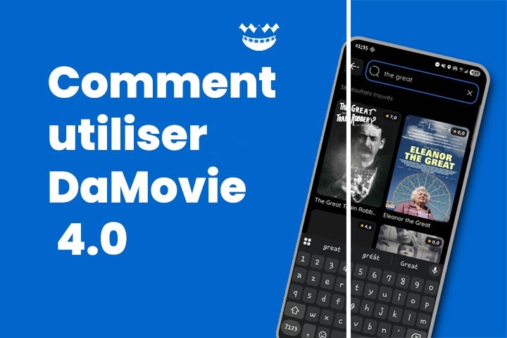 Comment utiliser l'application DaMovie/Zero Film